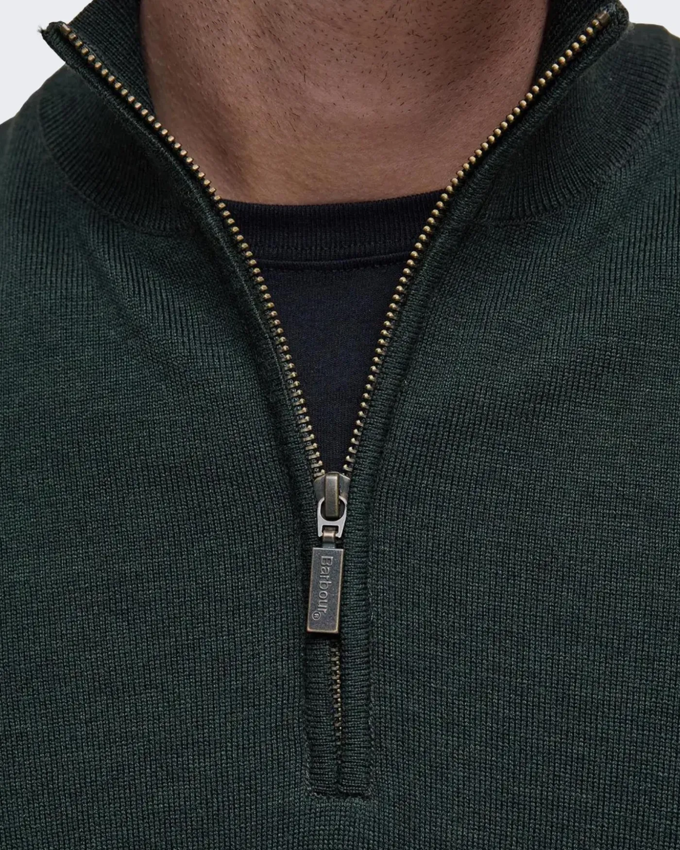 Heren Gamlin Half Zip Olive Groen