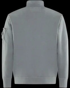 Heren Half Zip Collar Sweater Grijs