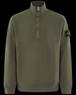 Heren Half Zip Sweater Groen