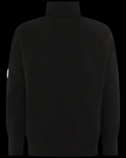 Heren Half-Zip Lens Sweater Zwart
