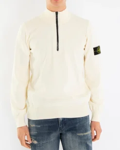 Heren Half-Zip Sweater Ivory