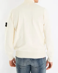 Heren Half-Zip Sweater Ivory