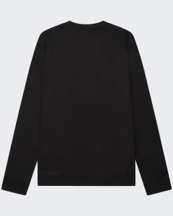 Heren Heavy Supima Sweater Zwart