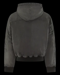 Heren Hooded Bomber (Washed)