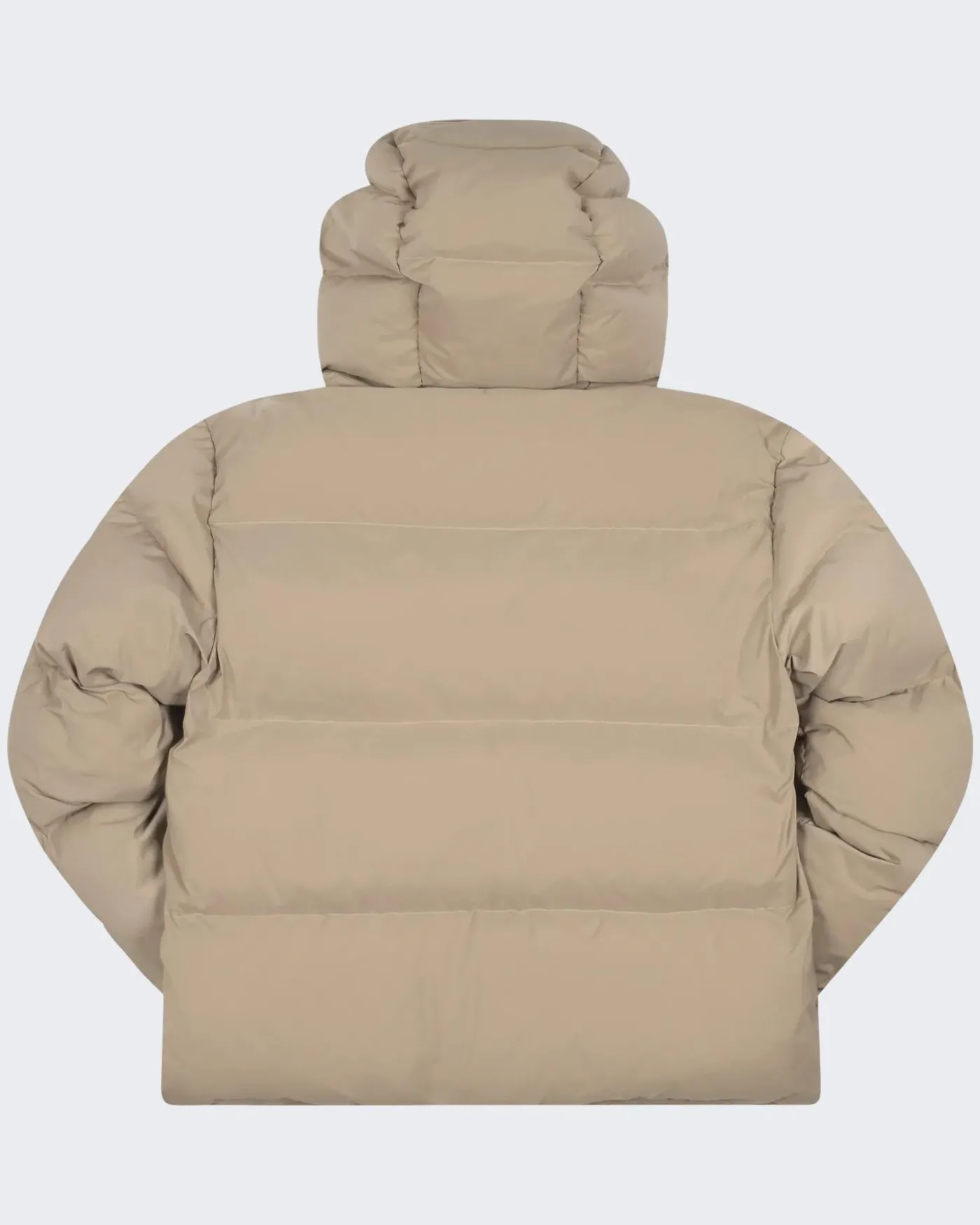 Heren Hooded Puffer Jacket Beige