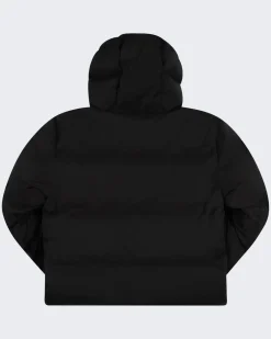 Heren Hooded Puffer Jacket Zwart