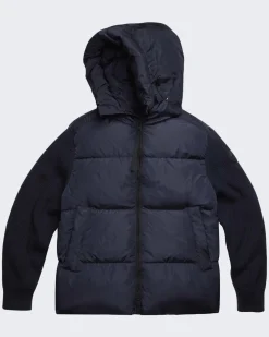 Heren Hybridge Grove Knit Hood Blauw