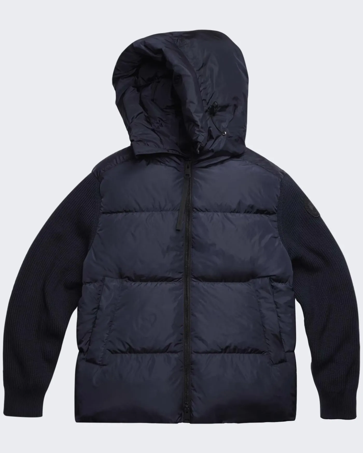 Heren Hybridge Grove Knit Hood Blauw