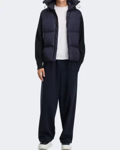 Heren Hybridge Grove Knit Hood Blauw