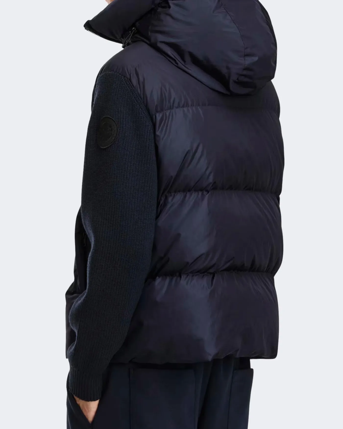 Heren Hybridge Grove Knit Hood Blauw