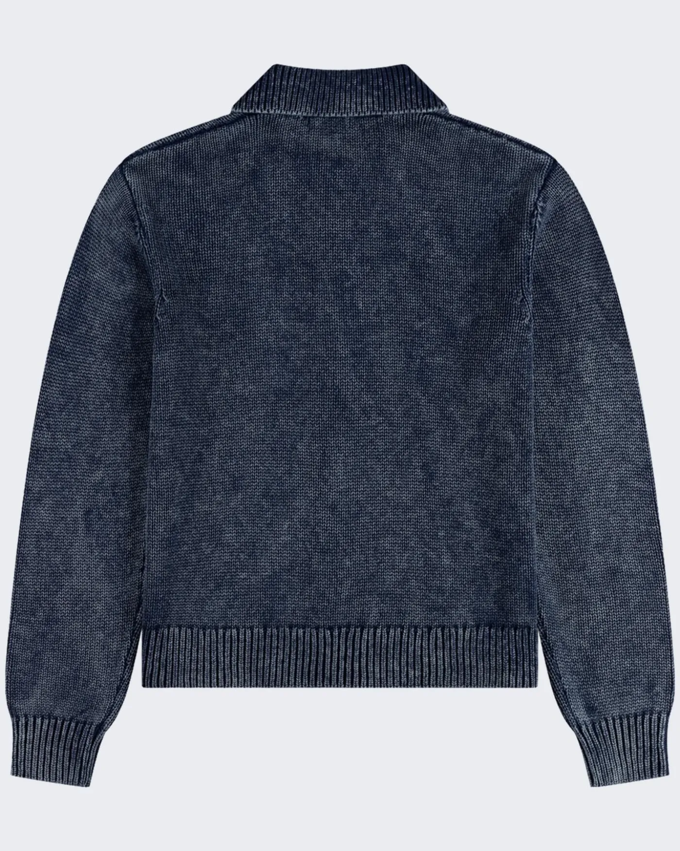 Heren Indigo Knit Cardigan