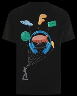 Heren Inflatables T-Shirt Zwart