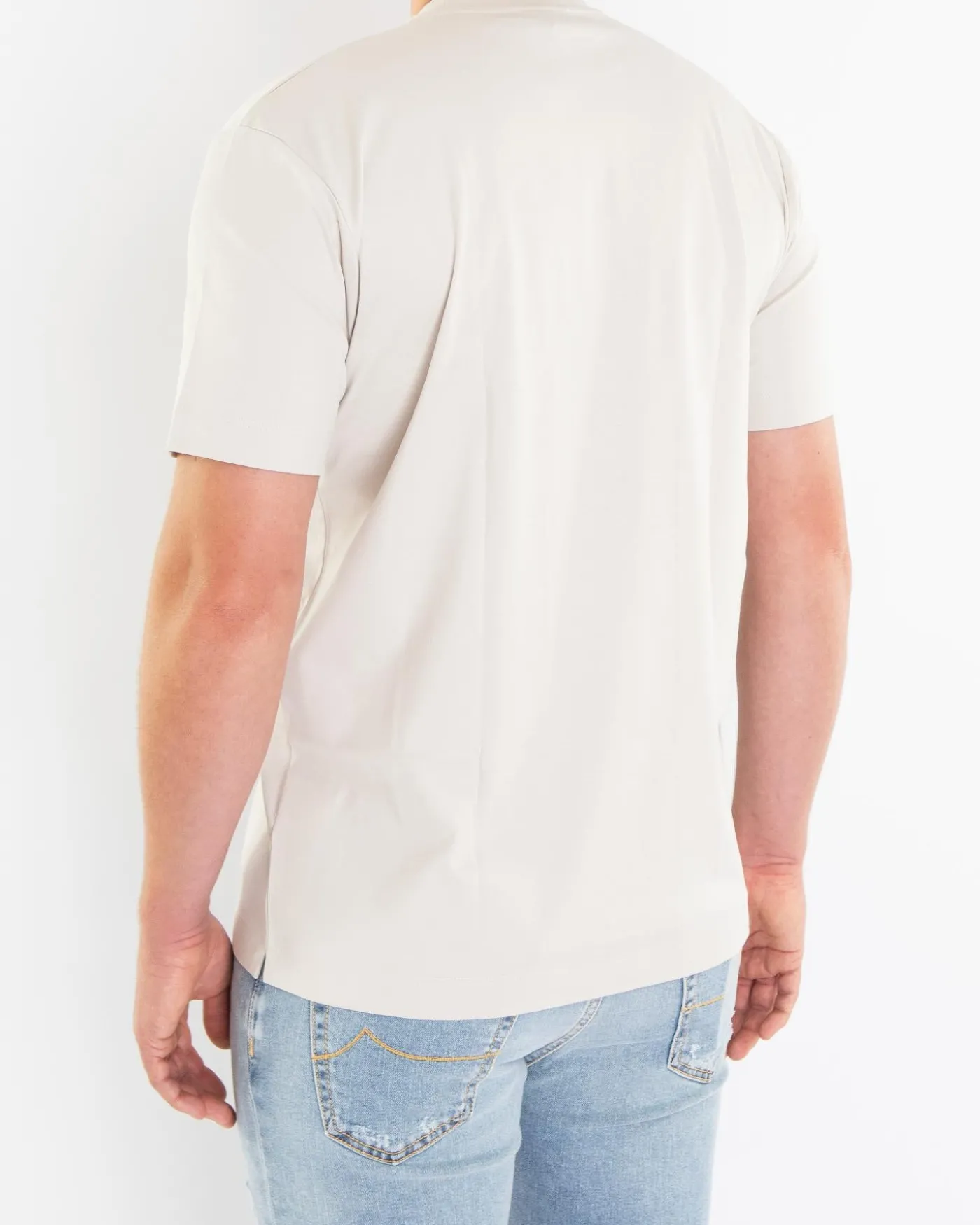 Heren Interlock Supima T-Shirt Grijs