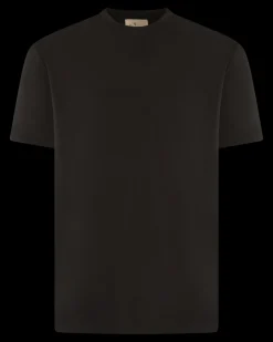 Heren Interlock Supima T-Shirt Zwart