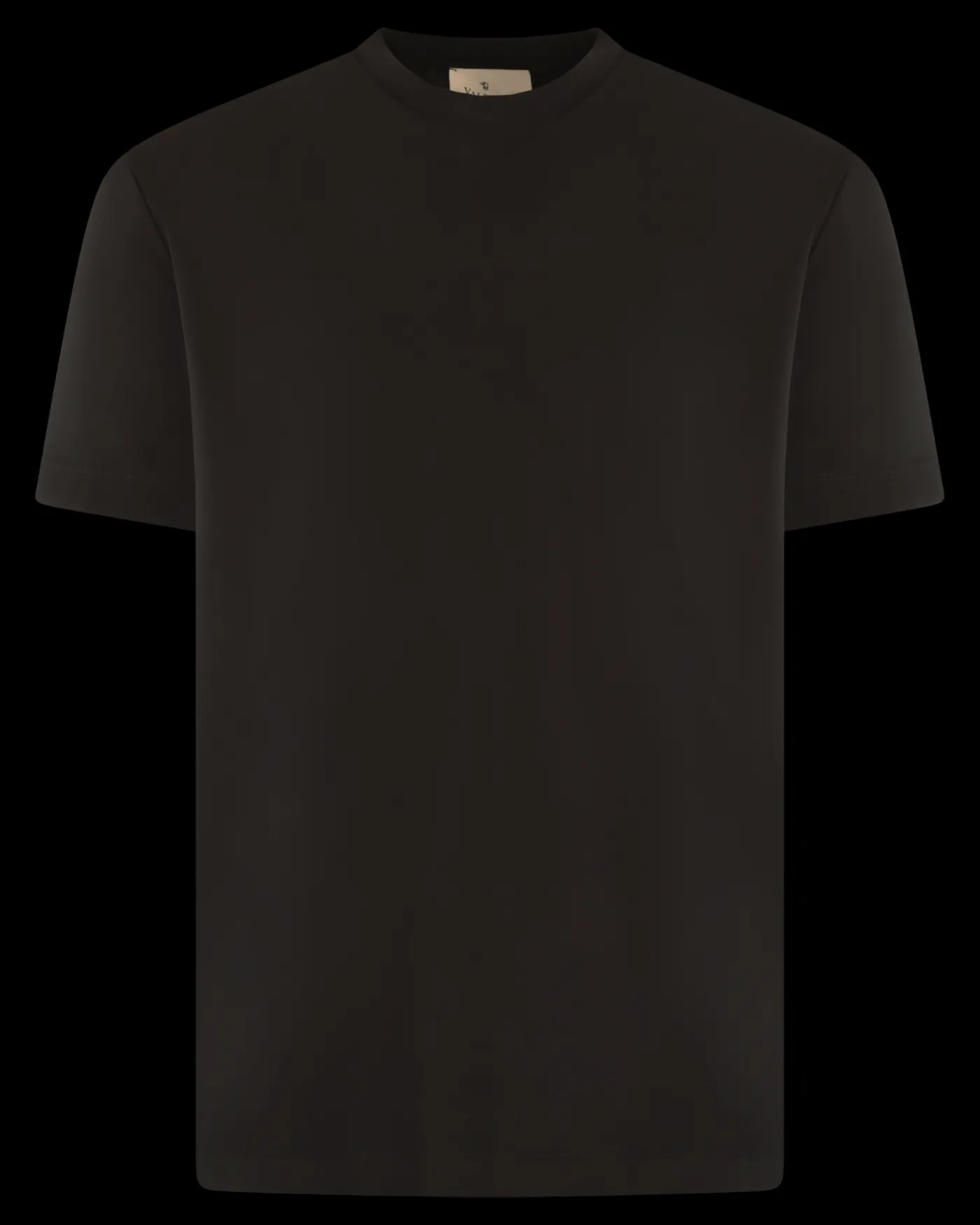 Heren Interlock Supima T-Shirt Zwart