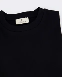 Heren Interlock Supima T-Shirt Zwart