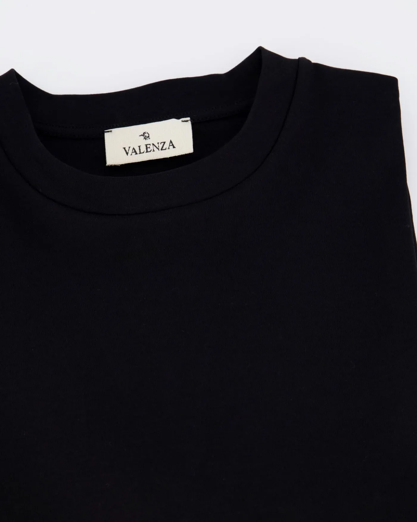 Heren Interlock Supima T-Shirt Zwart