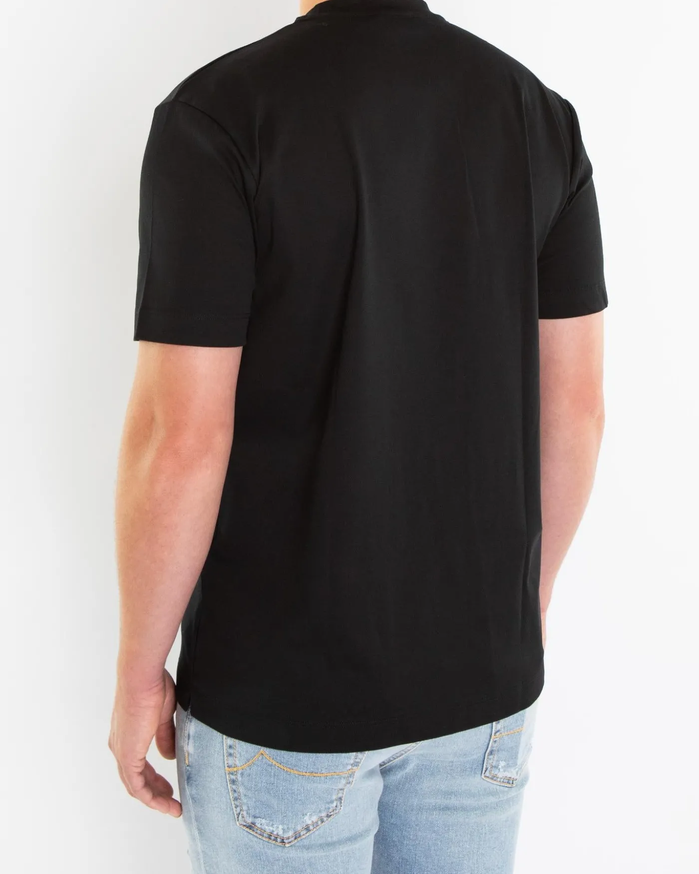Heren Interlock Supima T-Shirt Zwart