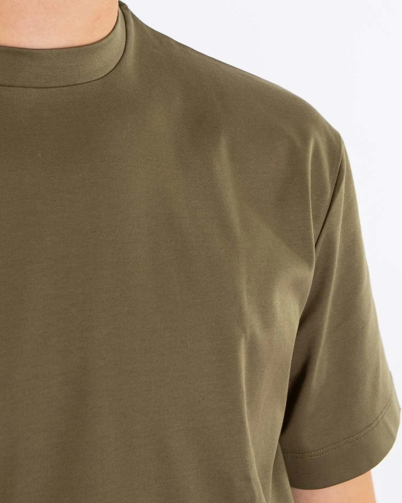 Heren Interlock Supima T-Shirt Beige