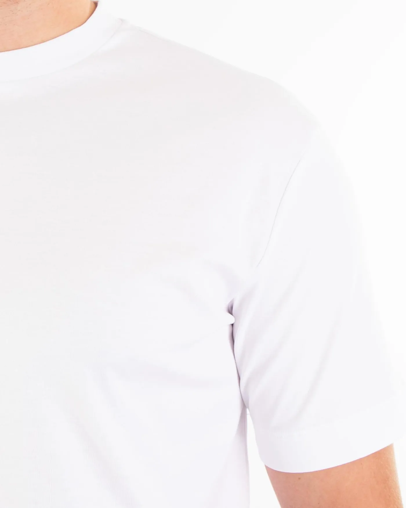 Heren Interlock Supima T-Shirt Wit