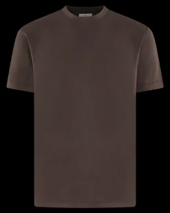 Heren Interlock Supima T-Shirt Bruin