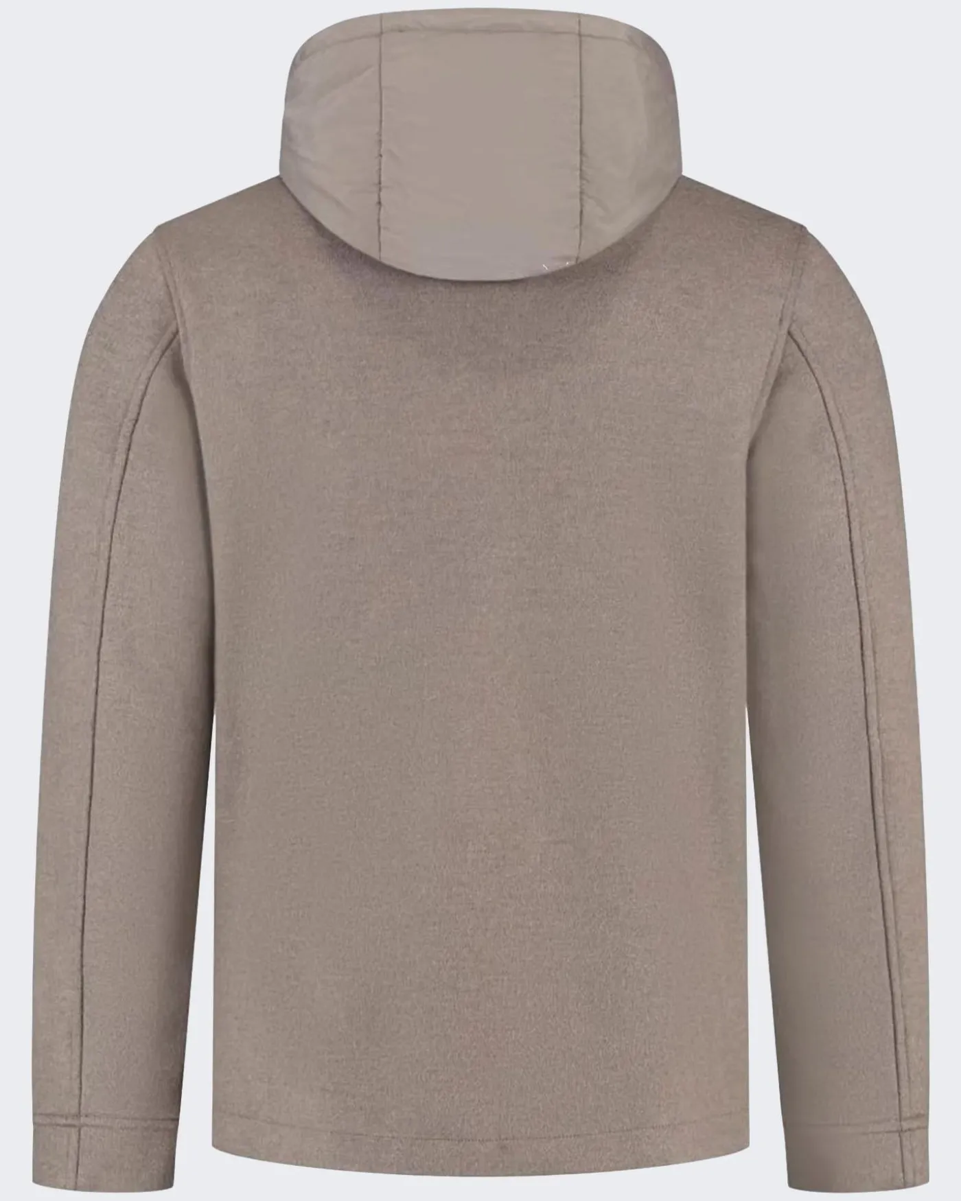 Heren Knitted Wool Jacket Bruin