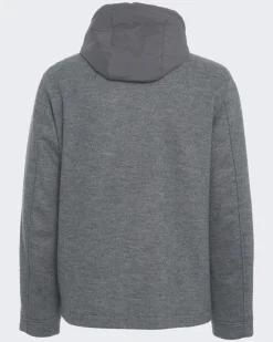 Heren Knitted Wool Shirt Jack Grijs