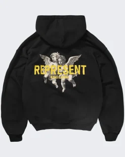 Heren Legacy Cherubs Hoodie Zwart