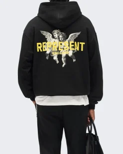 Heren Legacy Cherubs Hoodie Zwart