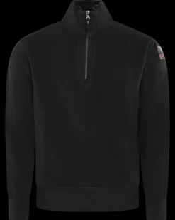 Heren Lenard Half Zip Zwart