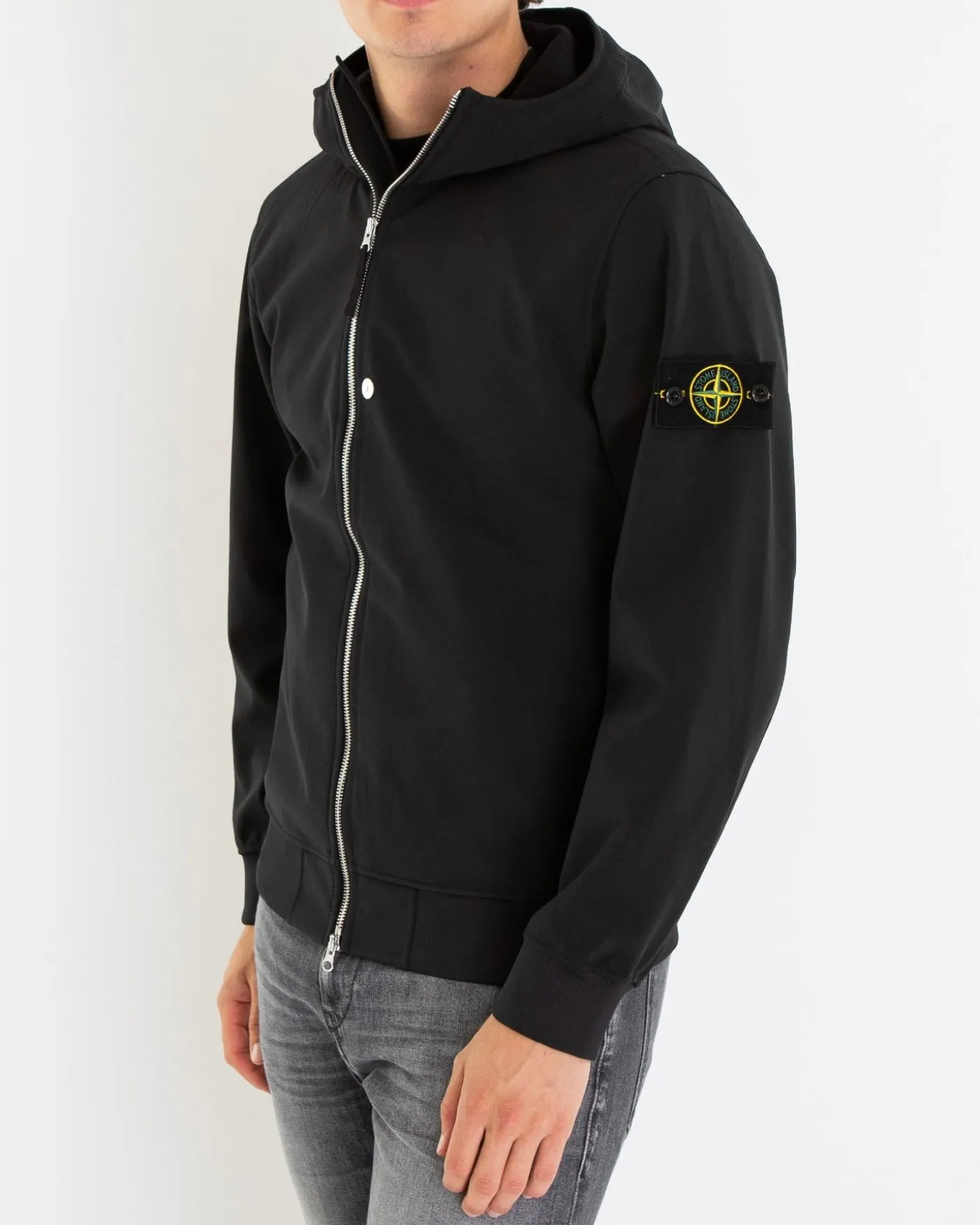 Heren Logo patch Jacket Zwart