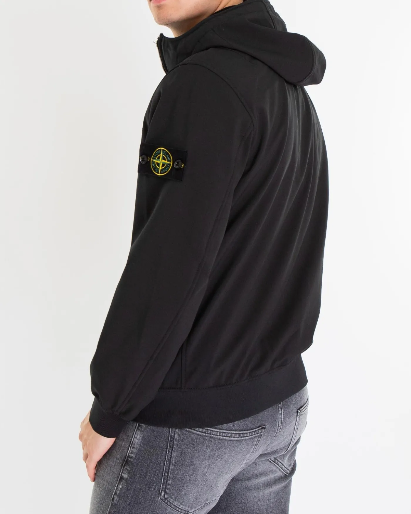 Heren Logo patch Jacket Zwart