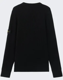Heren Logo Patch Knitted Zwart