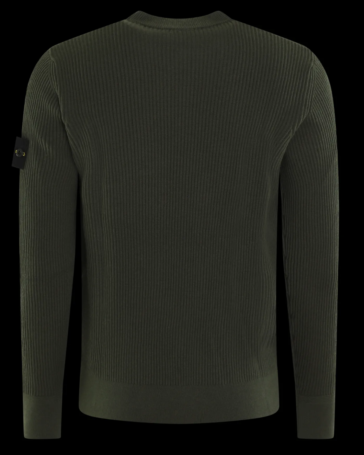 Heren Logo Patch Knitted Groen