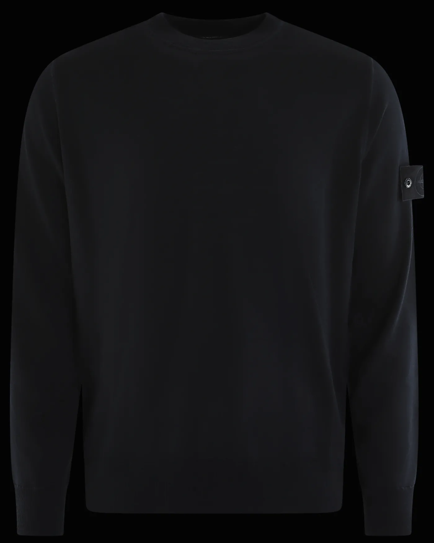 Heren Logo Patch Sweater Wool Blauw