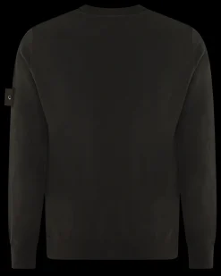 Heren Logo Patch Sweater Wool Bruin
