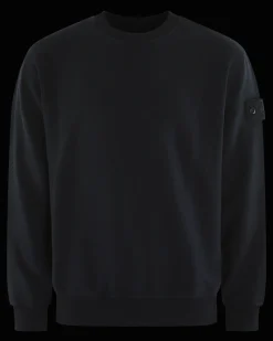 Heren Logo Patch Sweater Blauw