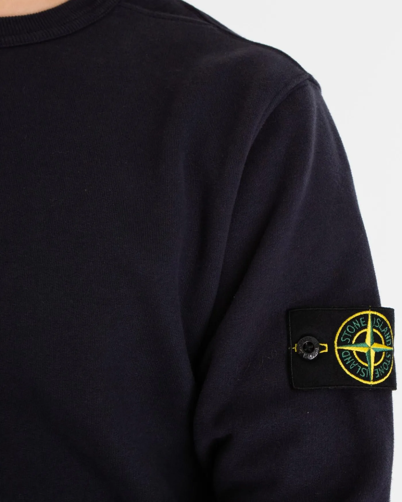 Heren Logo-patch Sweater Blauw