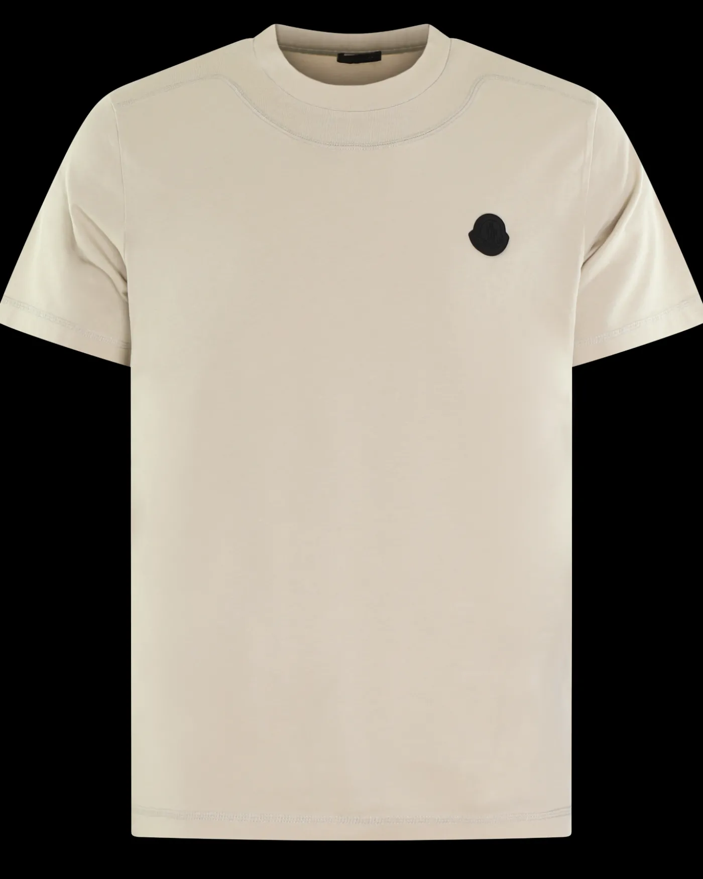 Heren Logopatch T-Shirt Beige
