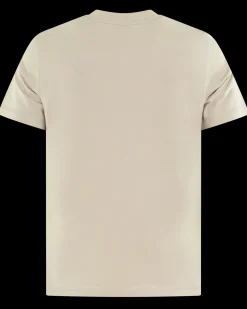 Heren Logopatch T-Shirt Beige