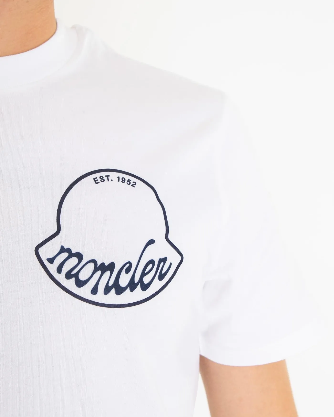 Heren Logoprinted T-Shirt Wit