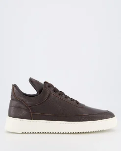 Heren Low Top Grain Sneaker Bruin