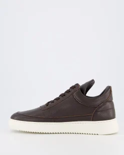 Heren Low Top Grain Sneaker Bruin