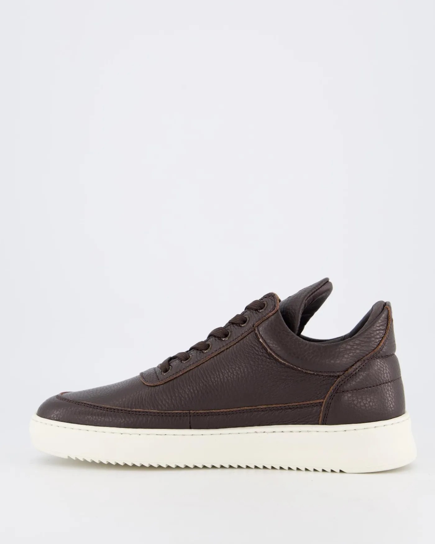 Heren Low Top Grain Sneaker Bruin