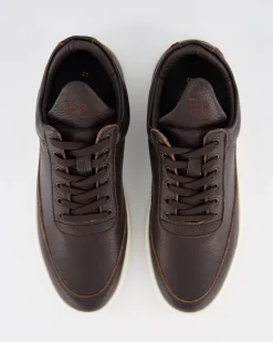 Heren Low Top Grain Sneaker Bruin