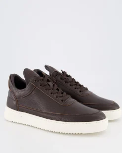 Heren Low Top Grain Sneaker Bruin