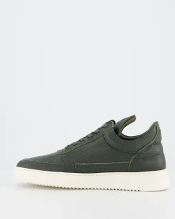 Heren Low Top Grain Sneaker Groen