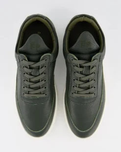 Heren Low Top Grain Sneaker Groen
