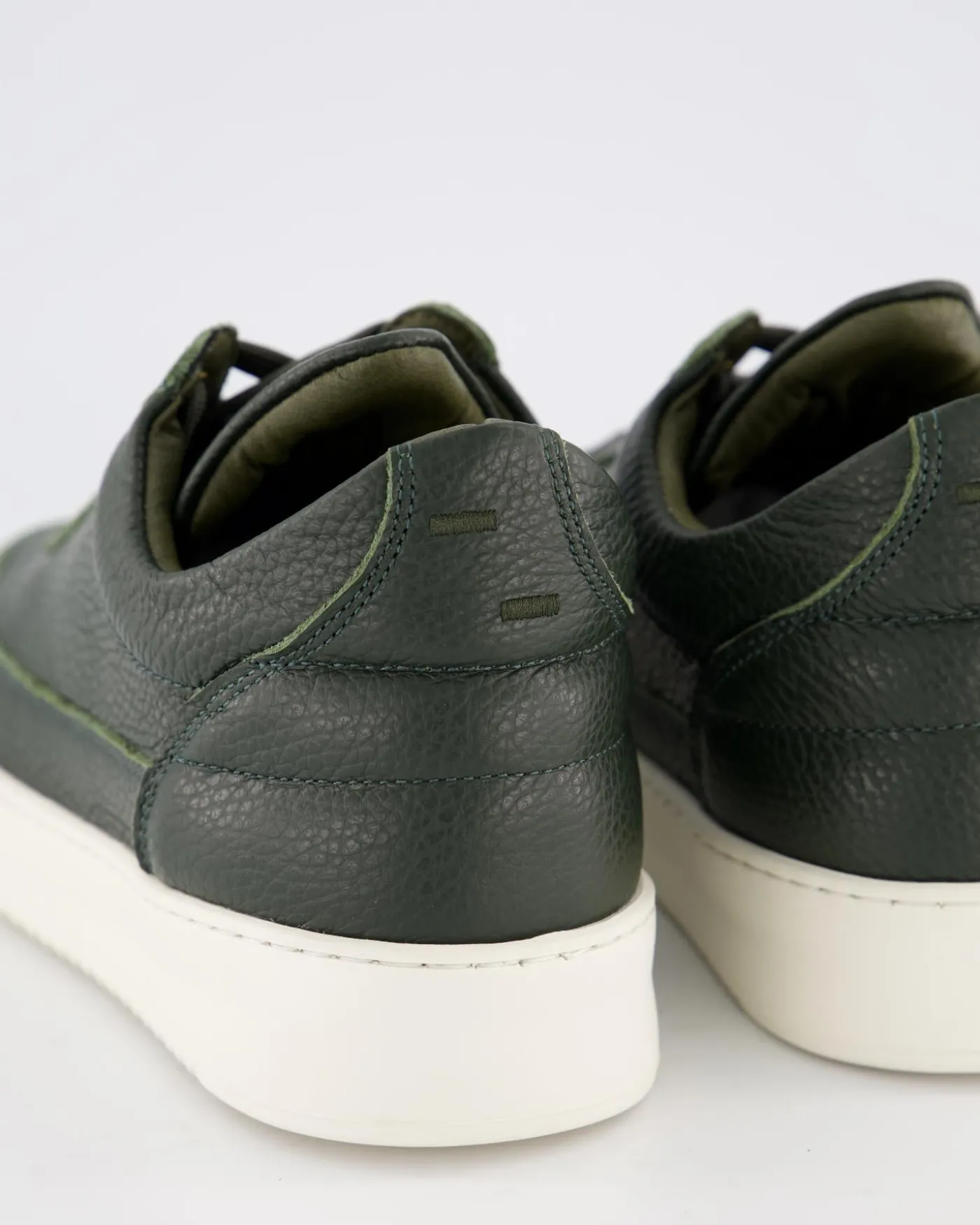 Heren Low Top Grain Sneaker Groen