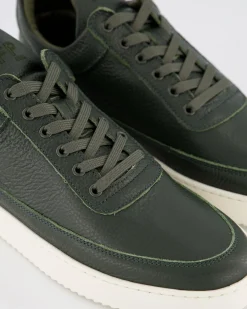 Heren Low Top Grain Sneaker Groen